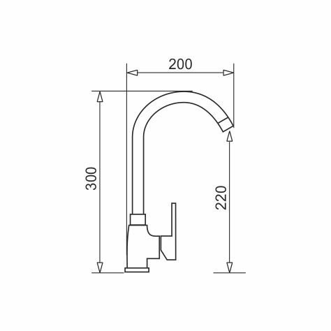 Pyramis Zlew. MIDO (62x50) 1B 1D szary beton + bateria Bello