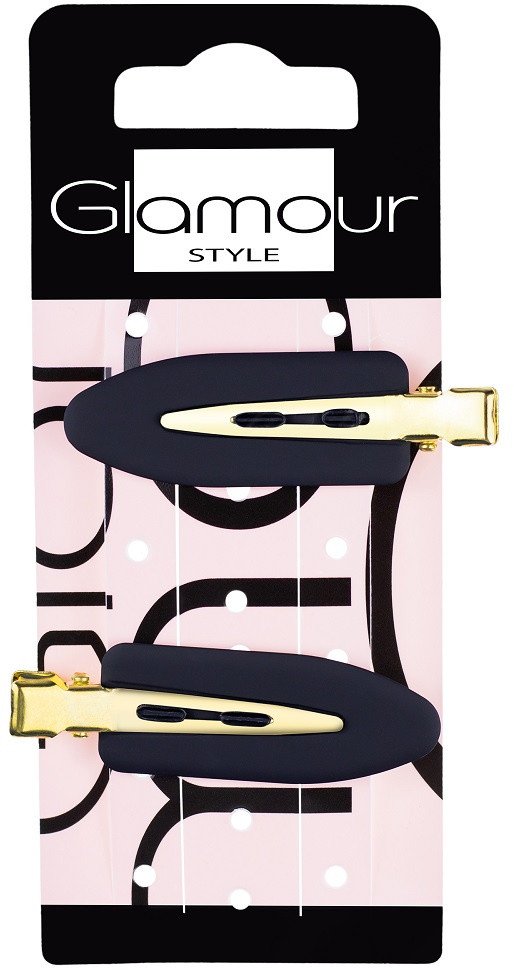 GLAMOUR_Spinki do makijażu Czarne 2szt