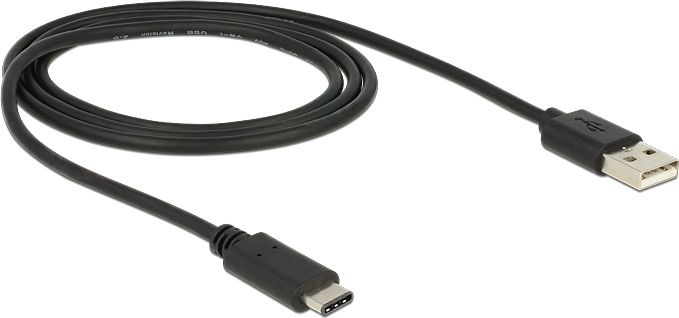 Kabel USB Delock USB-A - 1 m Czarny (83600)