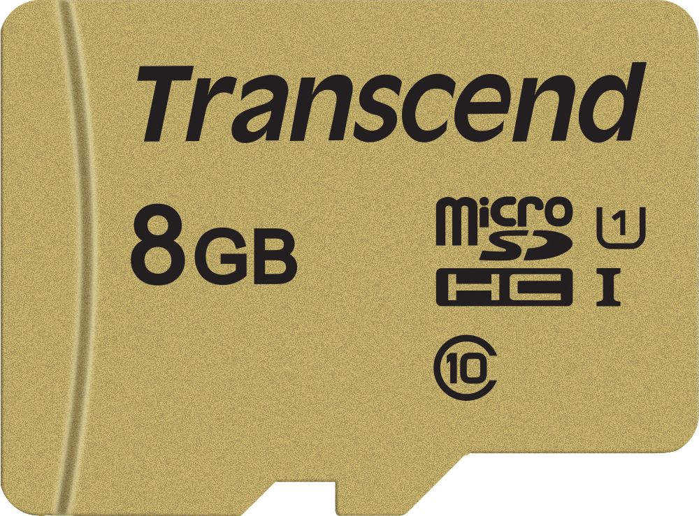Karta Transcend 500S MicroSDHC 8 GB Class 10 UHS-I/U1 V30 (TS8GUSD500S)