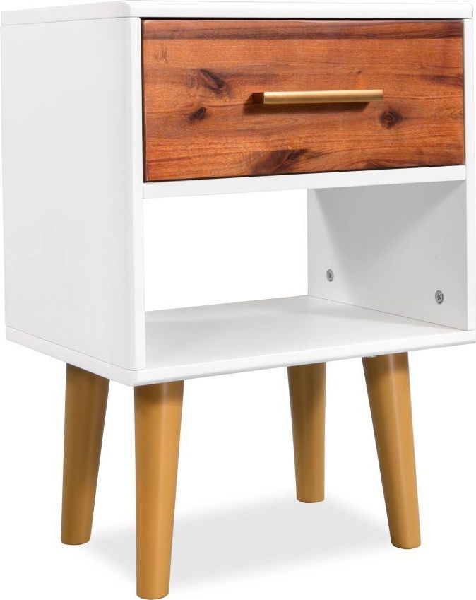 vidaXL Szafka nocna z drewna akacjowego 40x30x57 cm