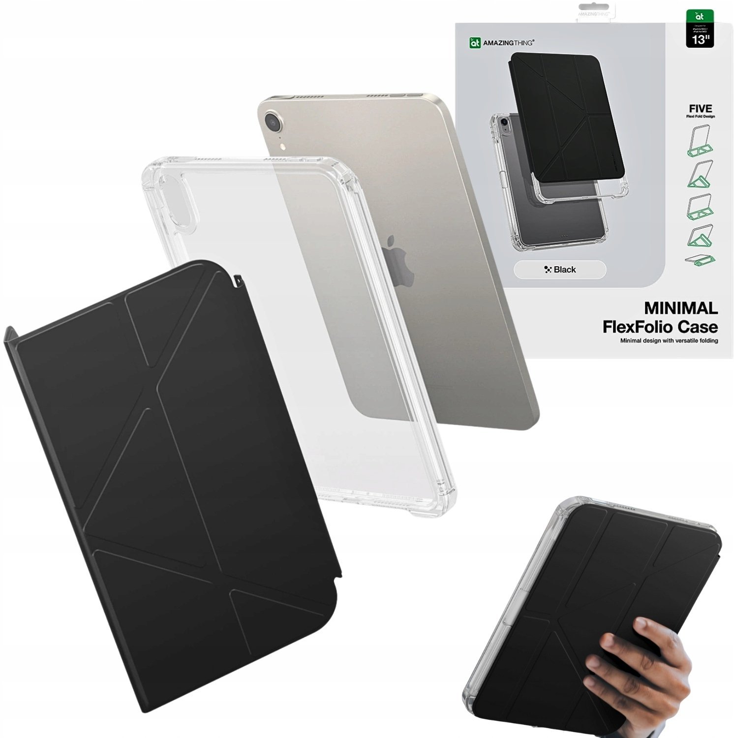 Etui AMAZINGTHING Minimal Case na iPad Air M3 13" - czarne