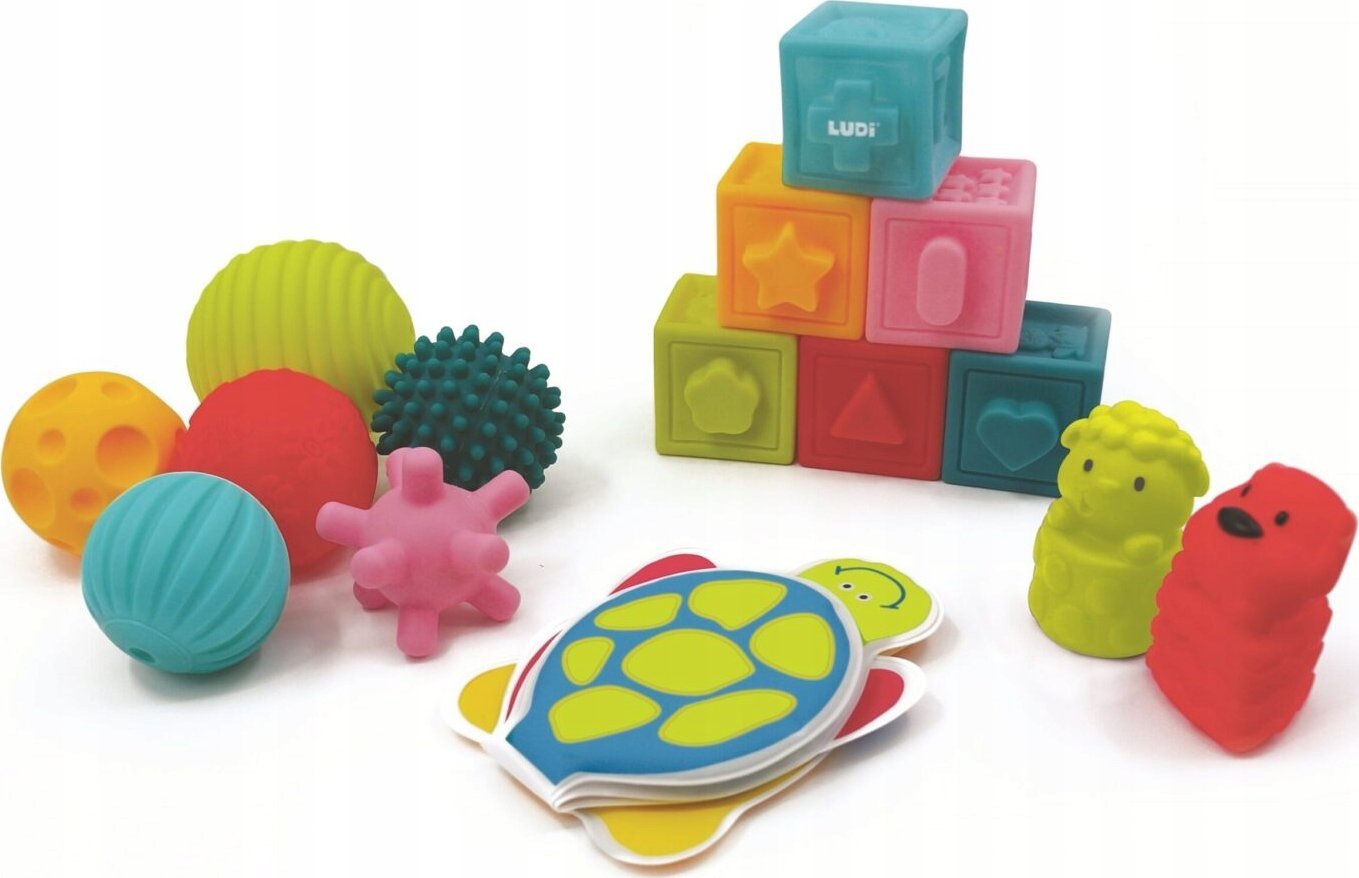 Ludi LUDI sensorinis žaidimo rinkinys, kubai/kamuoliukai