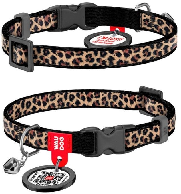 WAU DOG OBROŻA DLA KOTA Z ADRESÓWKĄ I DZWONKIEM XS 10mm/20-30cm LAMPART