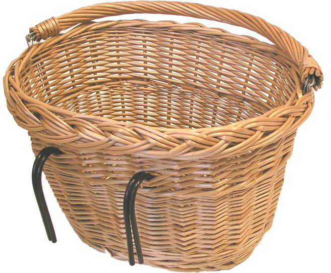 Basil Kosz Na Kierownicę DENVER Mocowanie Na Haki Wiklinowy Varnished Natural (BAS-15011)