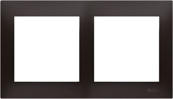 Kontakt-Simon Ramka 2-krotna 54 Premium do puszek karton-gips antracyt metalizowany (DRK2/48)