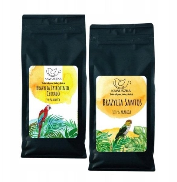 Kawa ziarnista Kawuszka Kawa ziarnista Brazylia Santos/Święty Rafael 1kg