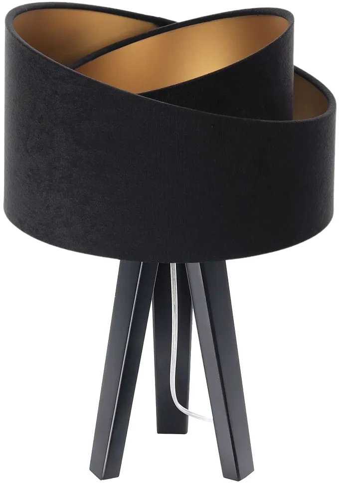 Lampa stołowa GEMSTONE czarna/złota/czarna BPS KONCEPT