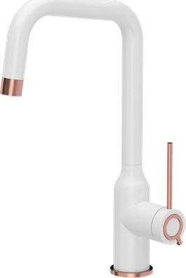 Bateria kuchenna Quadron Natalie Q Line SteelQ stojąca biała (84818011)