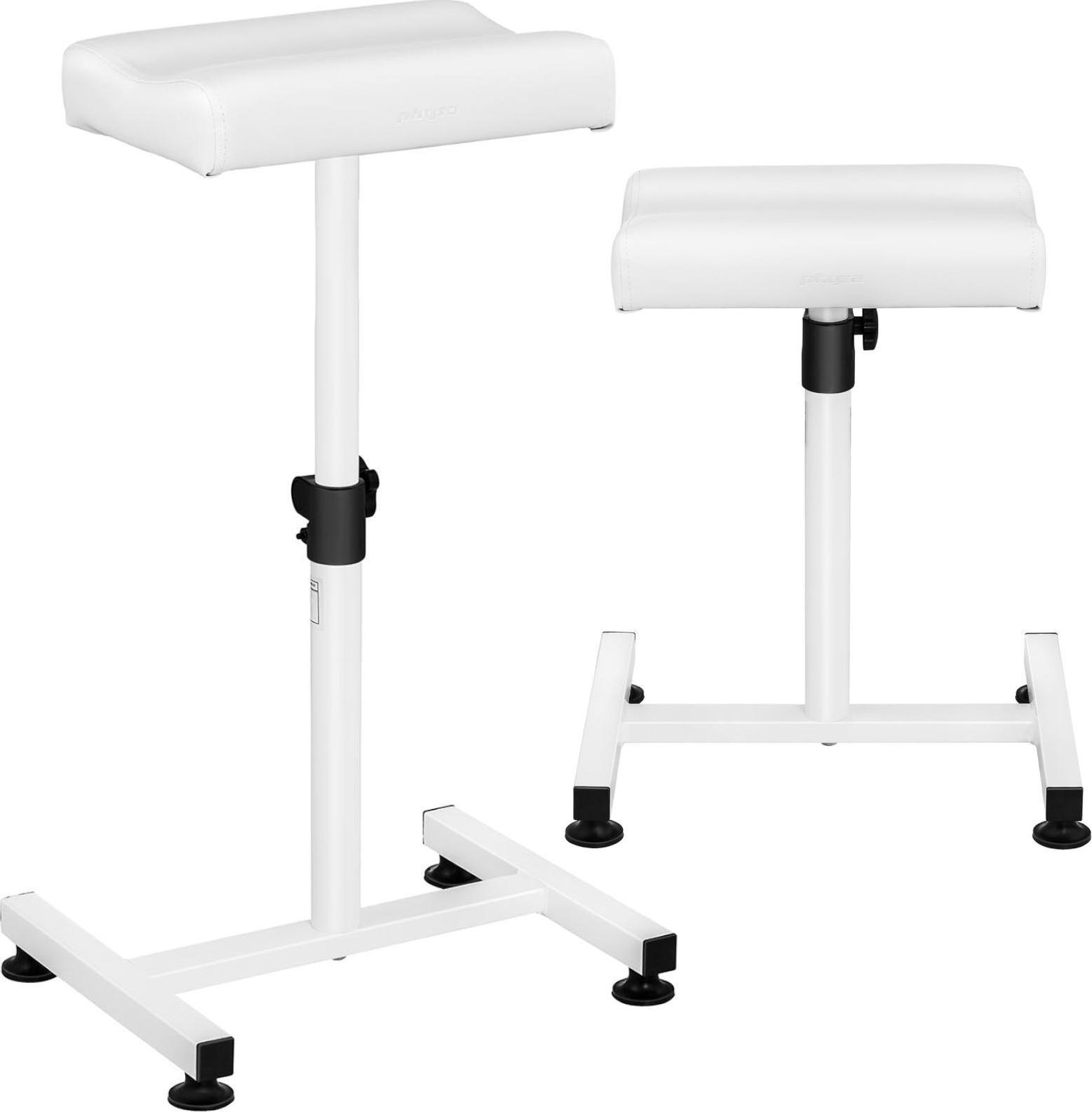 Physa Podnóżek kosmetyczny do pedicure regulowana wysokość do 75 cm do 80 kg - biały Podnóżek kosmetyczny do pedicure regulowana wysokość do 75 cm do