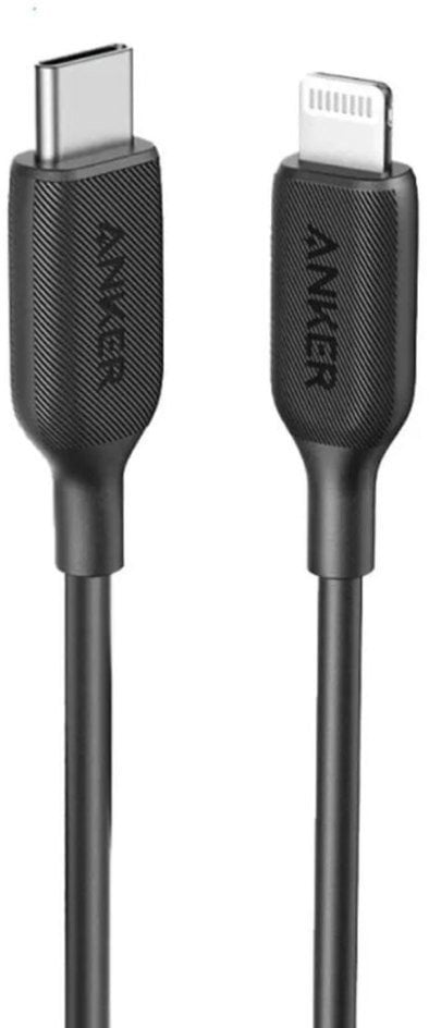 Kabel Lightning Anker A81B6G11 Czarny 1,8 m