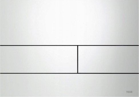 Przycisk spłukujący Sanplast PRZYC.SQUARE II 3/6L METALOWY BIAŁY POŁ.