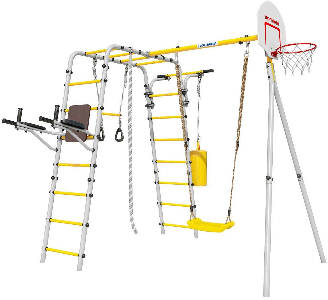 Plac zabaw Fitness | Lina + Kosz + Worek Bokserski + plastikowe siedzisko | 100 kg