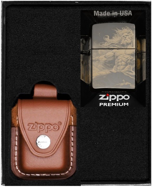 Zestaw ZIPPO Zapalniczka ZEUS DESIGN Prezentowy No2