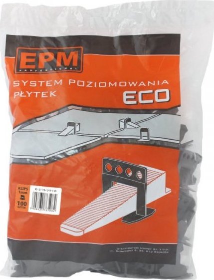 EPM SYSTEM UKŁADANIA PŁYTEK ECO 100 KLIPSÓW 1MM (1 OP)