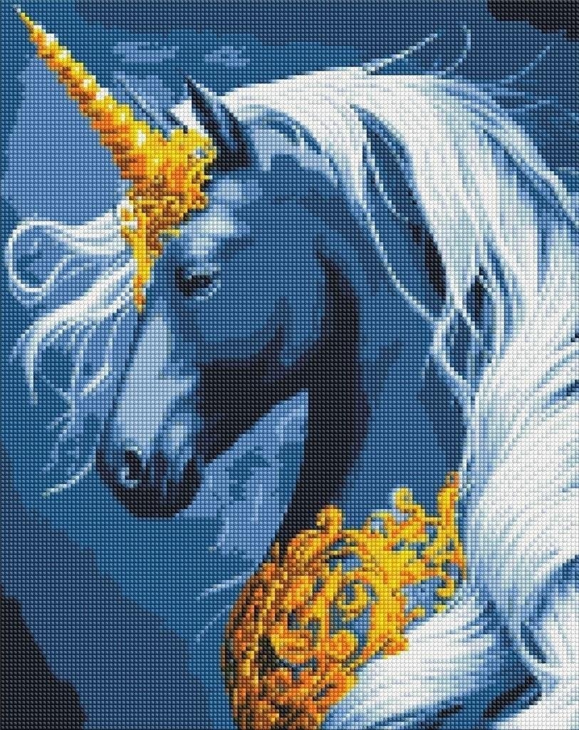 Norimpex Diamentowa mozaika - Magiczny jednorożec 40x50cm