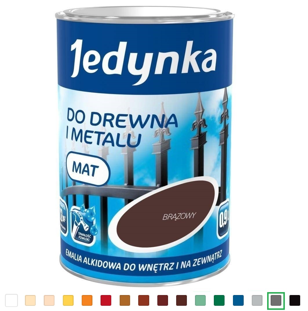 Jedynka Emalia alkidowa szary jasny 0,9L