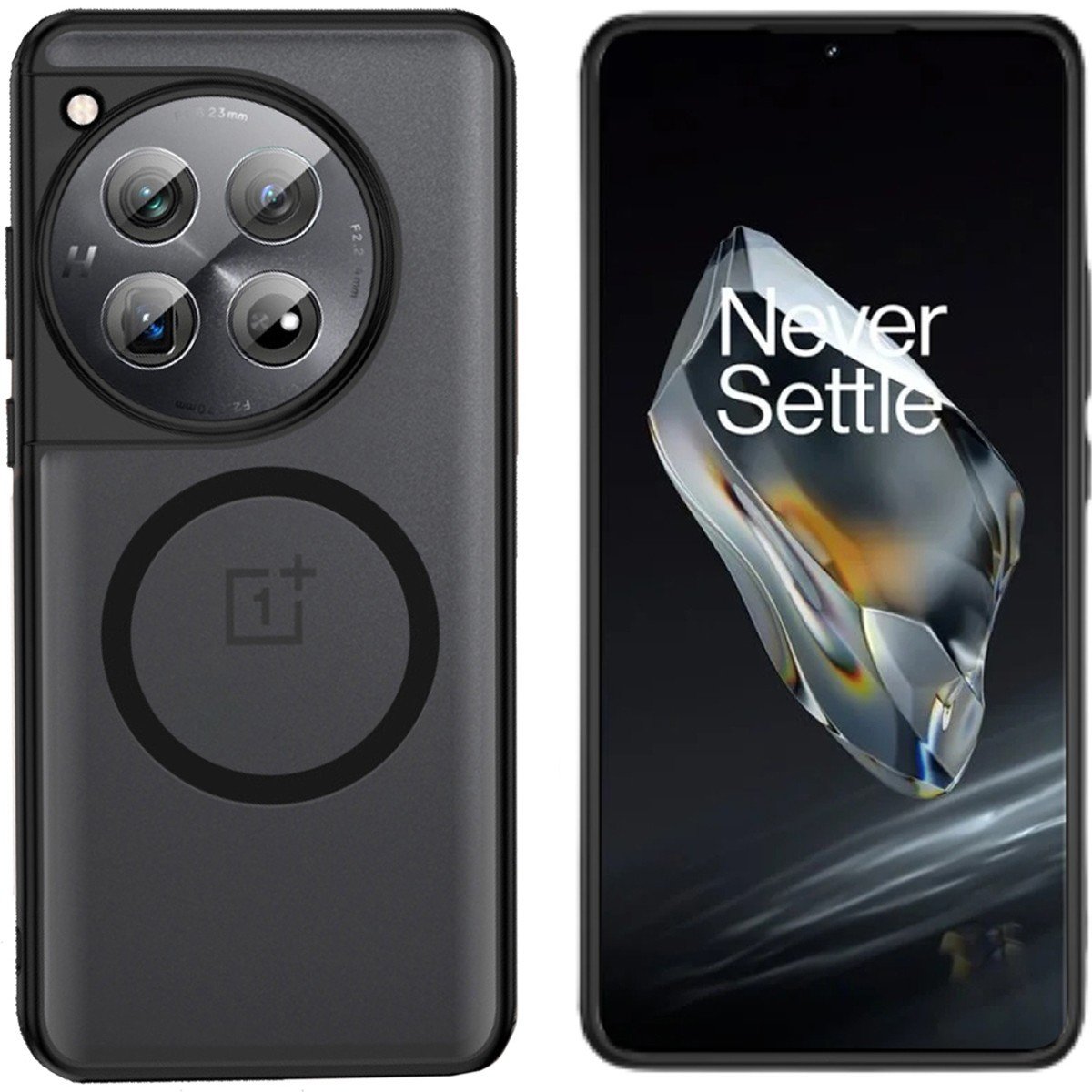 Etui Magsafe Magnetyczne TPUacrylic do OnePlus 12, matowe czarne