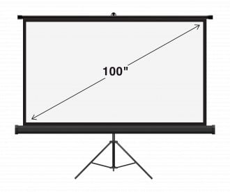Ekran projekcyjny na statywie Camrock Matte T 100