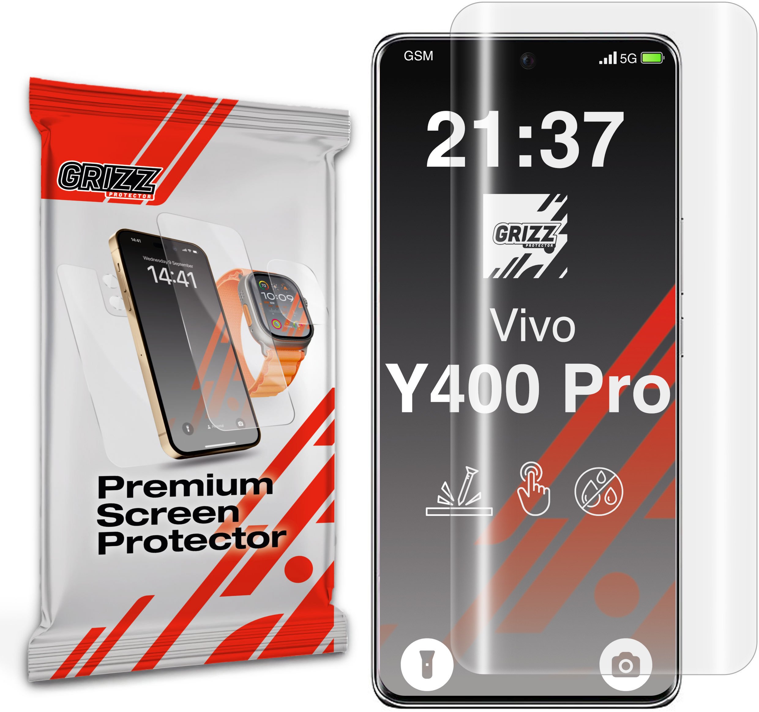 Folia hydrożelowa GrizzGlass Hydrofilm do Vivo Y400 Pro