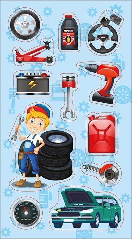 Incood Naklejki Mechanik samochodowy
