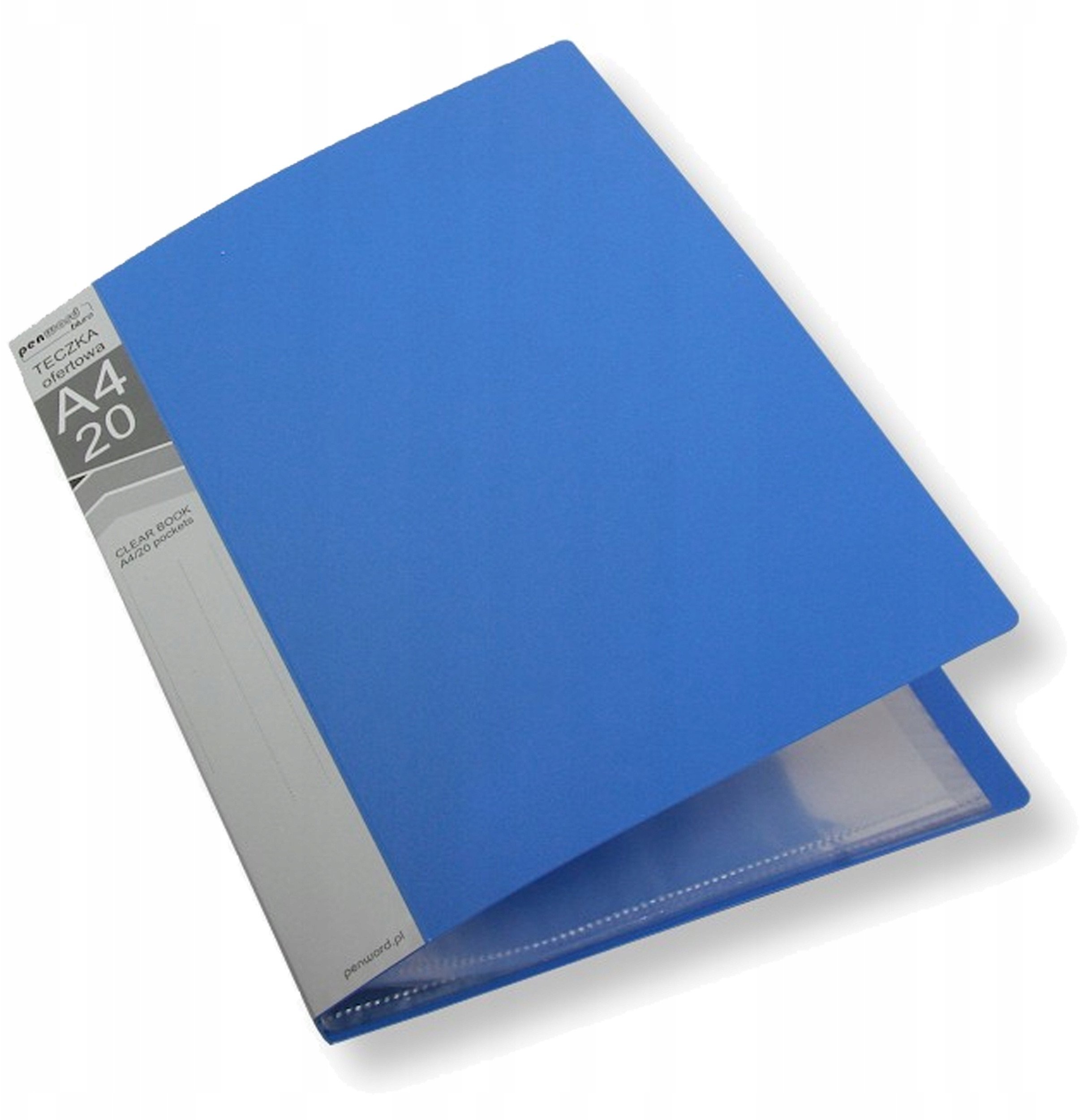 Teczka A4/20 ofertowa niebieska