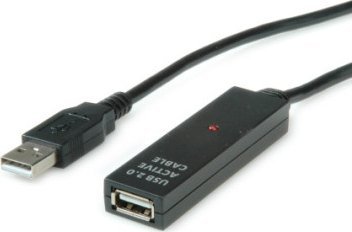 Adapter USB Value VALUE Aktywny przedłużacz USB 2.0, czarny, 30 m