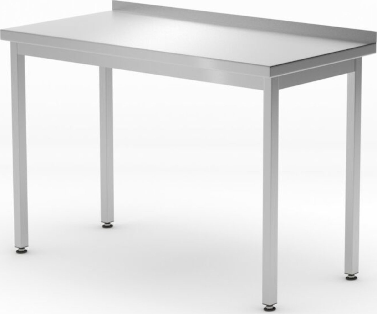 Hendi Stół blat roboczy przyścienny z rantem Budget Line STAL 800 x 600 x 850 mm - Hendi 817193 Stół blat roboczy przyścienny z rantem Budget Line STA