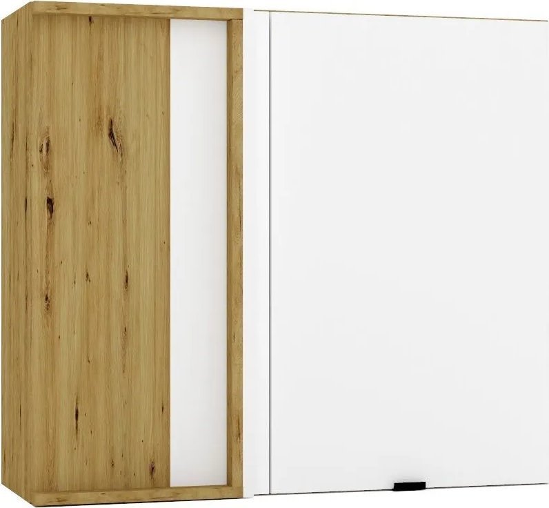 Szafka kuchenna narożna GIANNA WNP90 P/L biała alaska/dąb artisan STOLKAR