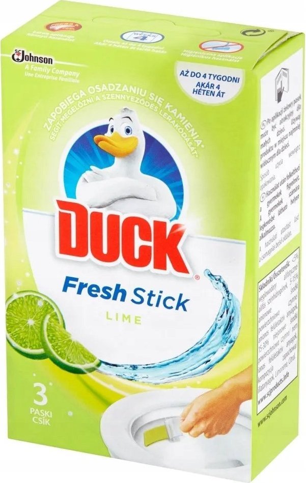 duck Duck Fresh Stick paski żelowe WC limonka x3 Lime