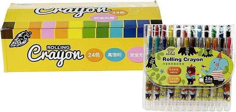 Kredki wysuwane 24szt