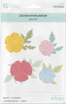 Wykrojniki - kwiaty 5szt