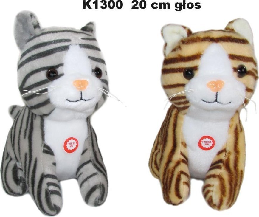 Kot z głosem 20cm MIX