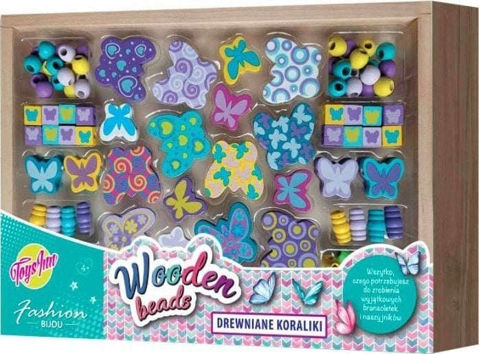 Stnux STNUX Koraliki drewniane duże Motyle STN7311 97311