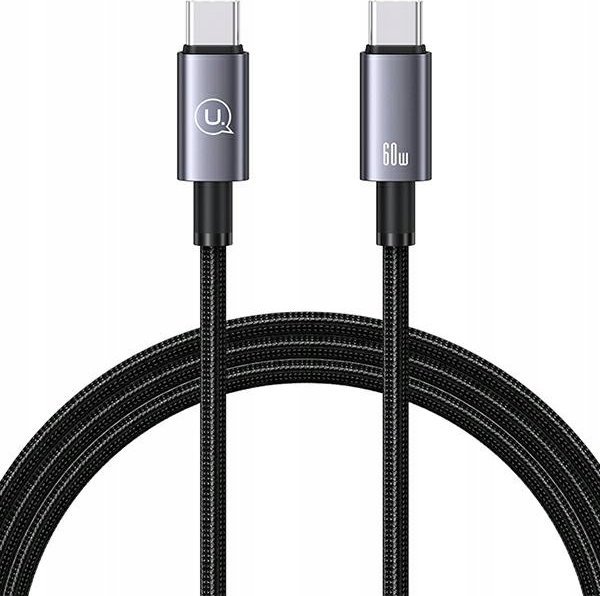 Kabel USB Usams USB-C - USB-C 1.2 m Czarny (USA1058)