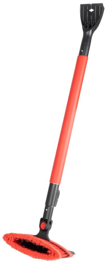 Szczotka zmiotka skrobaczka do szyb śniegu lodu teleskopowa ze ściągaczką wody 98-134 cm amio-04147