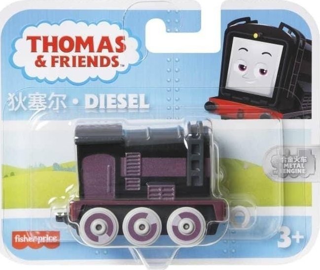 Fisher Price Lokomotywa Tomek i Przyjaciele mała metalowa Diesel