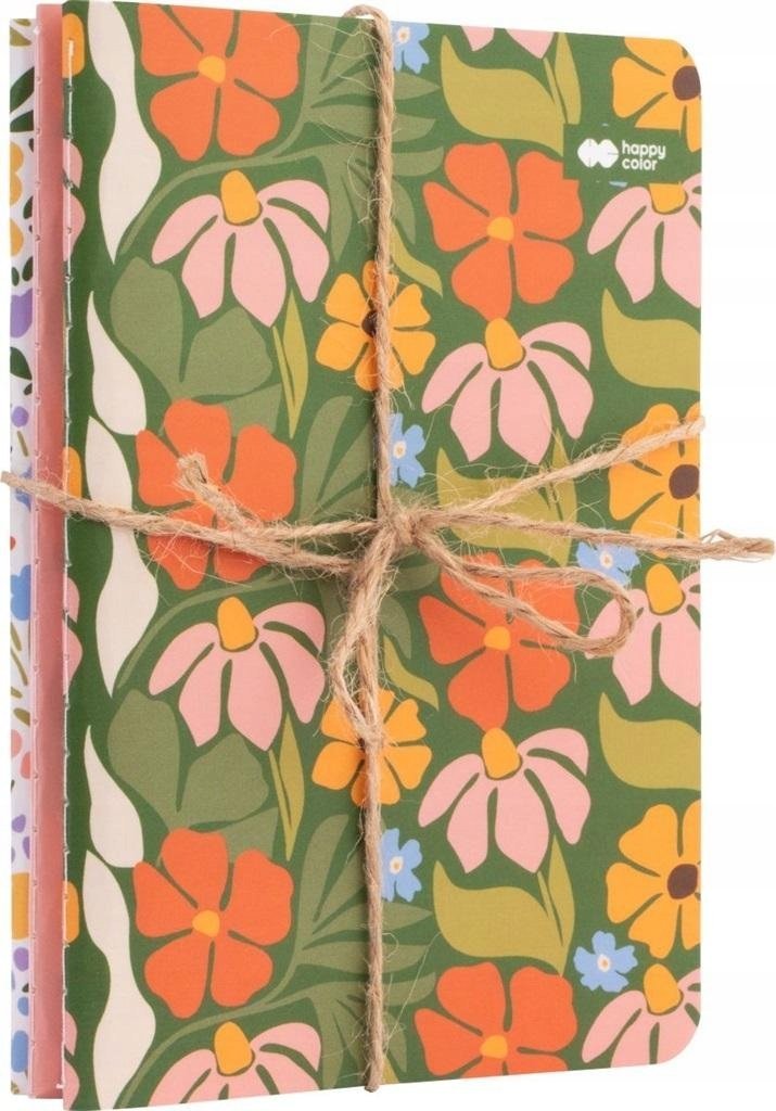 Happy Color Notes szyty A6/32K Bloom boho (3szt) HAPPY COLOR