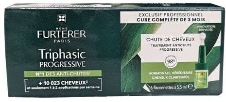 RENE FURTERER Set, Rene Furterer, Triphasic Progressive, Leave In Scalp Treatment Serum, Anti-Hair Loss, 16 pcs, 5.5 ml For Women