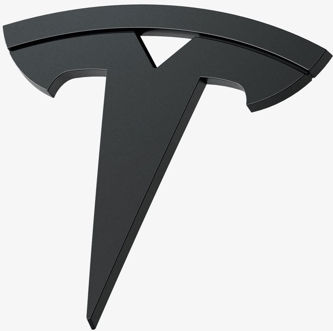 Spigen Tesla Front Emblem Logo Full Cover, black - Tesla Model 3 2024