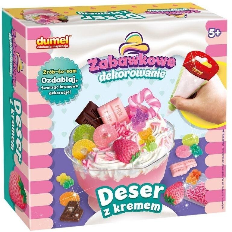 Zabawkowe dekorowanie Deser z kremem