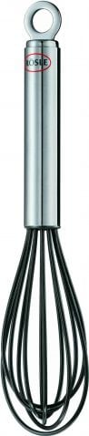 trzepaczka 22,5 x 5 cm stal nierdzewna/silikon srebrny/czarny