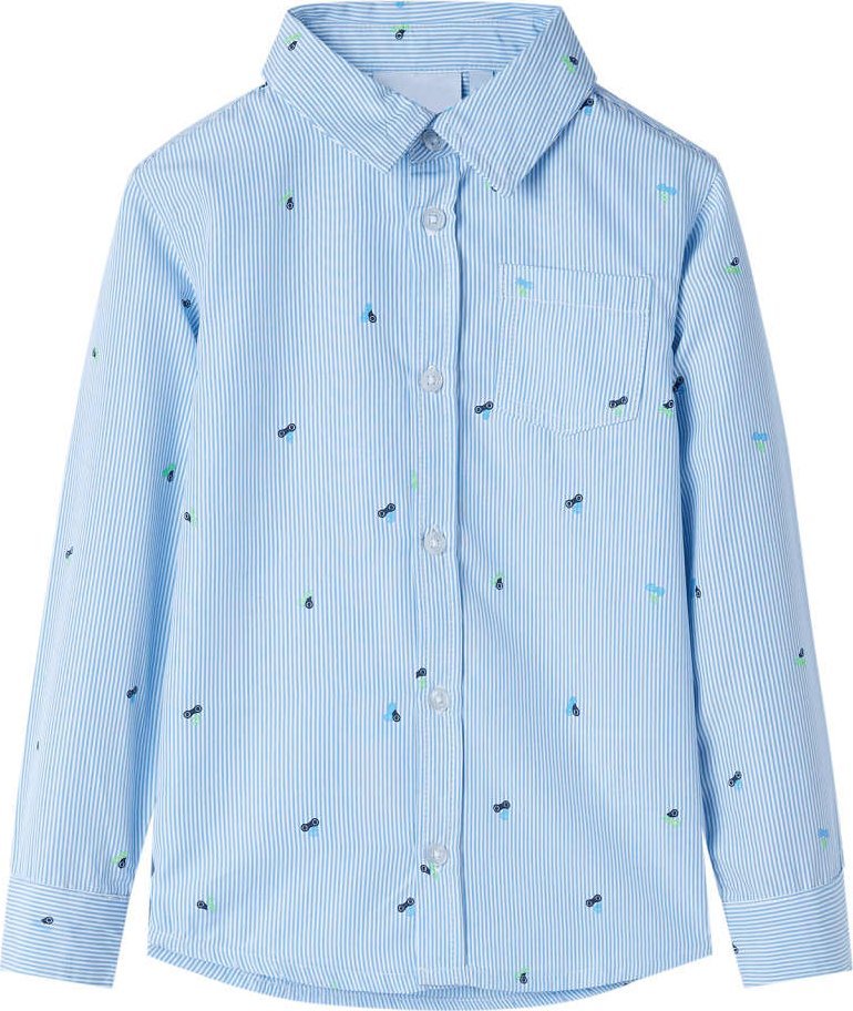 vidaXL Koszula dziecięca, jasnoniebieska, 104