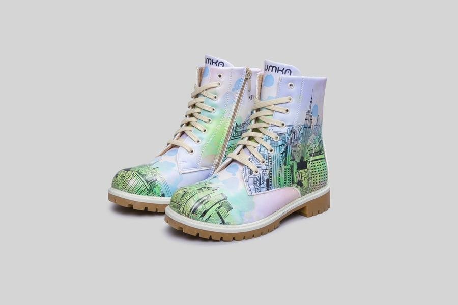 Mumka Shoes Botki traperki wegańskie Nowy Jork Mumka-37