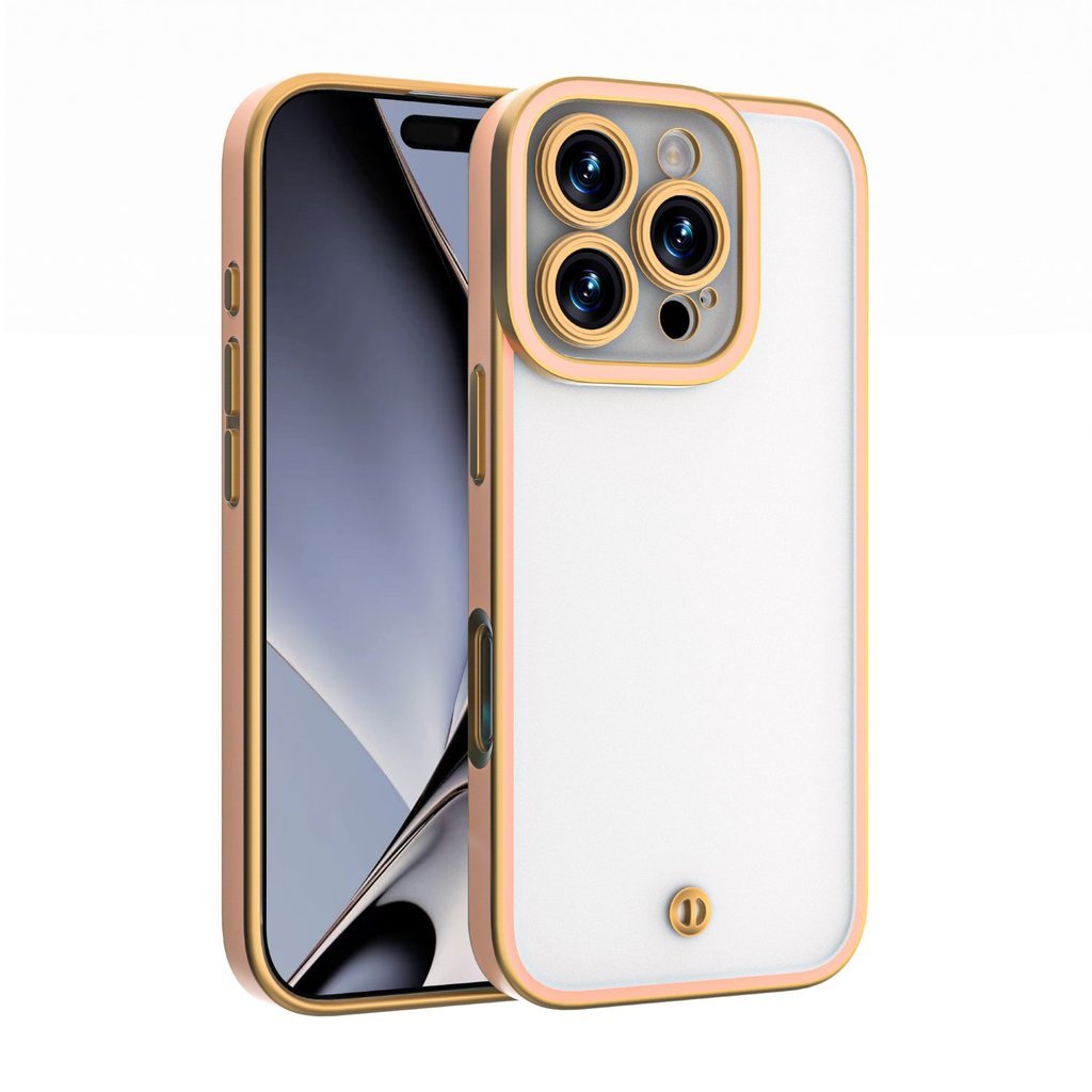 Nakładka Silky Gold do iPhone 14 różowy