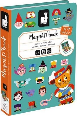 Janod Magnetyczna układanka Świat baśni Magnetibook 3-8 lat, Janod