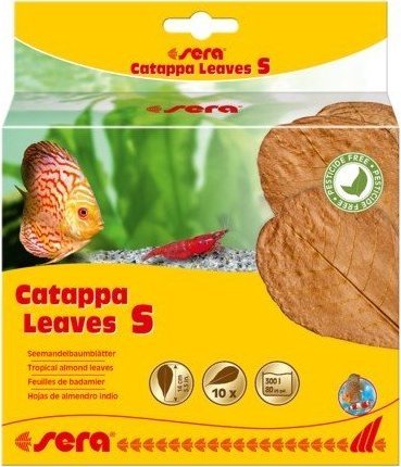 Sera Liście migdałecznika - Catappa Leaves S, 14 cm, 10szt/OPAK