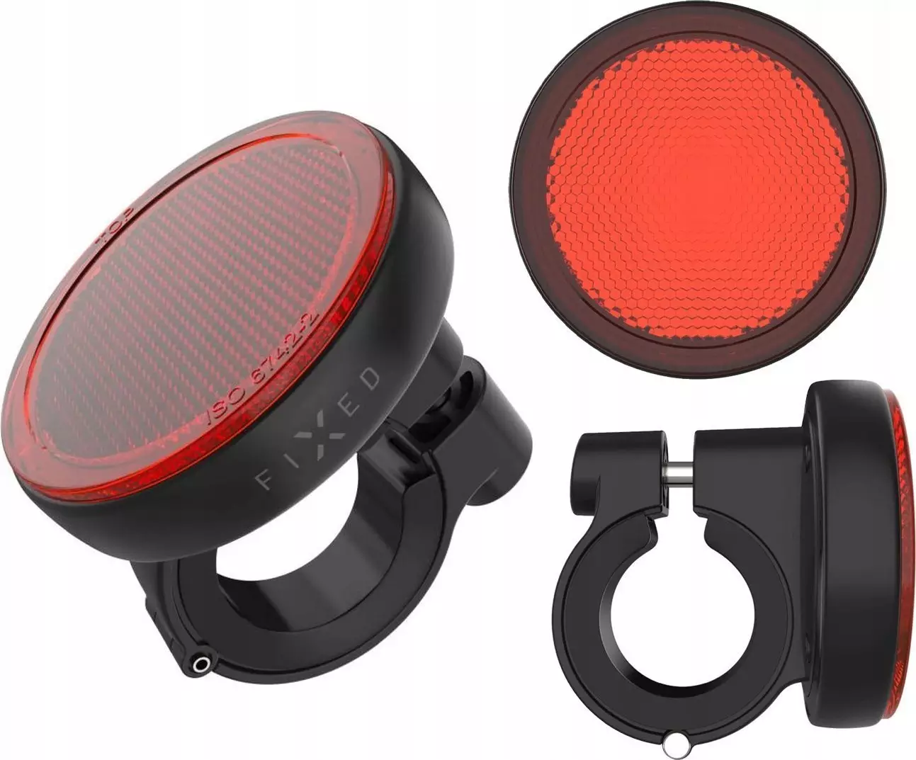 Fixed Tag Reflector Find My - lokalizator do roweru czarny/czerwony