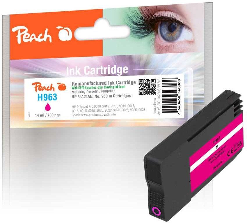 Peach Patrone HP Nr.963 3JA24AE magenta OEM reset ink level remanufactured