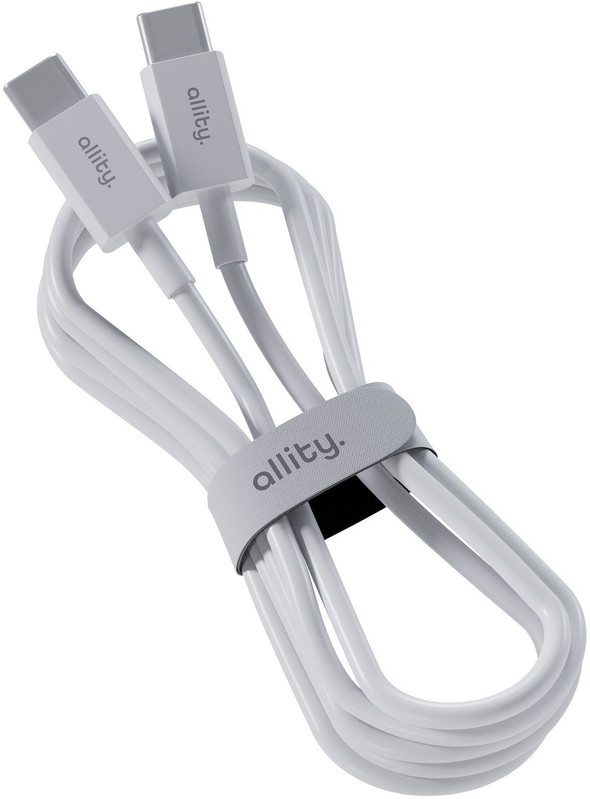 Kabel USB Allity Allity kabel AUC-03 USB-C - USB-C 2,0 m 100W biały
